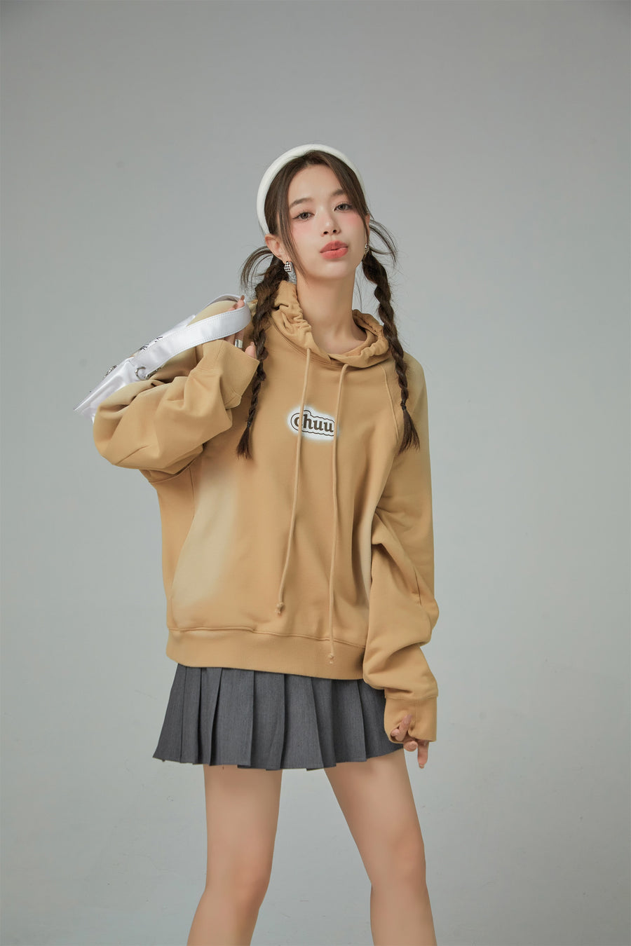 CHUU Airbrush Gradient Oversized Hoodie