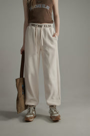 Waistband Wide Jogger Pants