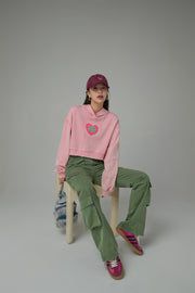 Chuu Baby Heart Crop Hoodie
