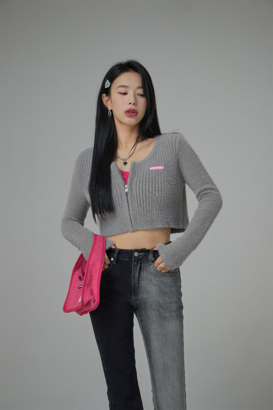 CHUU Serendipity Slim Cropped Cardigan