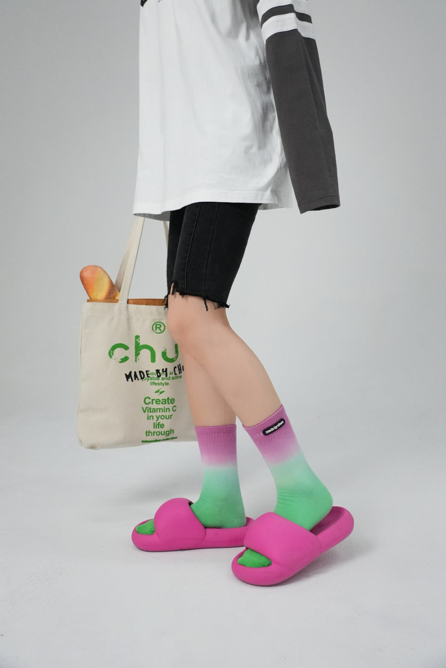 CHUU Gradient Long Socks