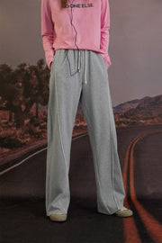 Wide-Leg Jogger Pants