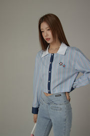 Star Line Collar Shirt