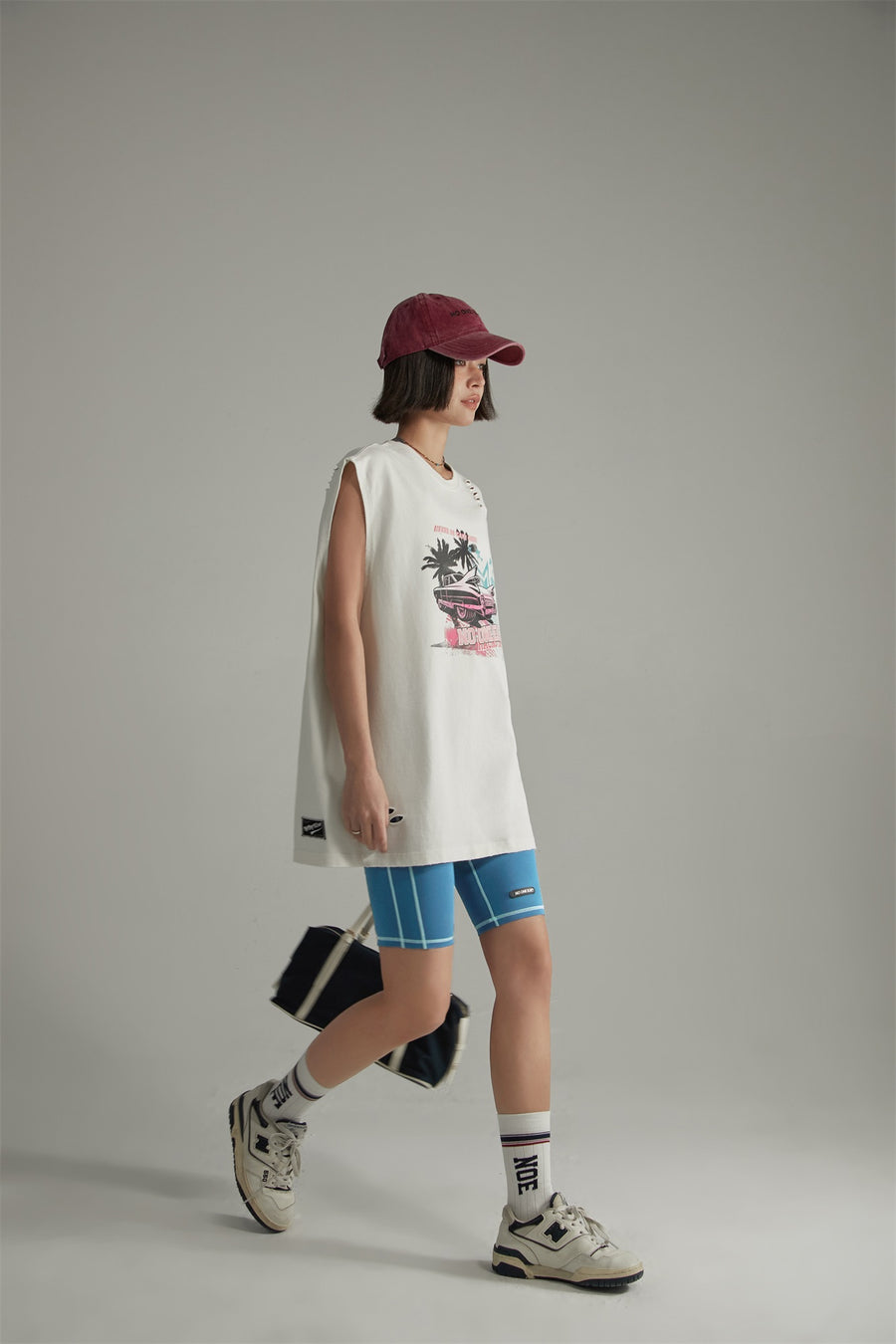 CHUU Line Point Biker Shorts