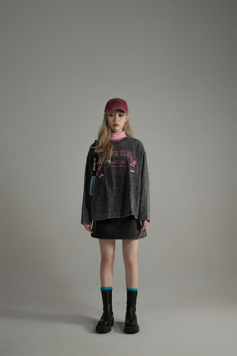 CHUU Vintage Printed Loose Fit T-Shirt