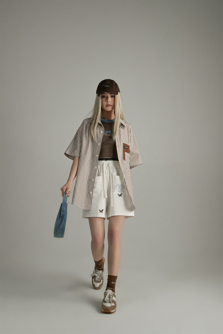 CHUU Banded Butterfly Pocket Shorts