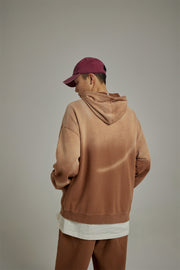 Gradient Color Front Pocket Hoodie