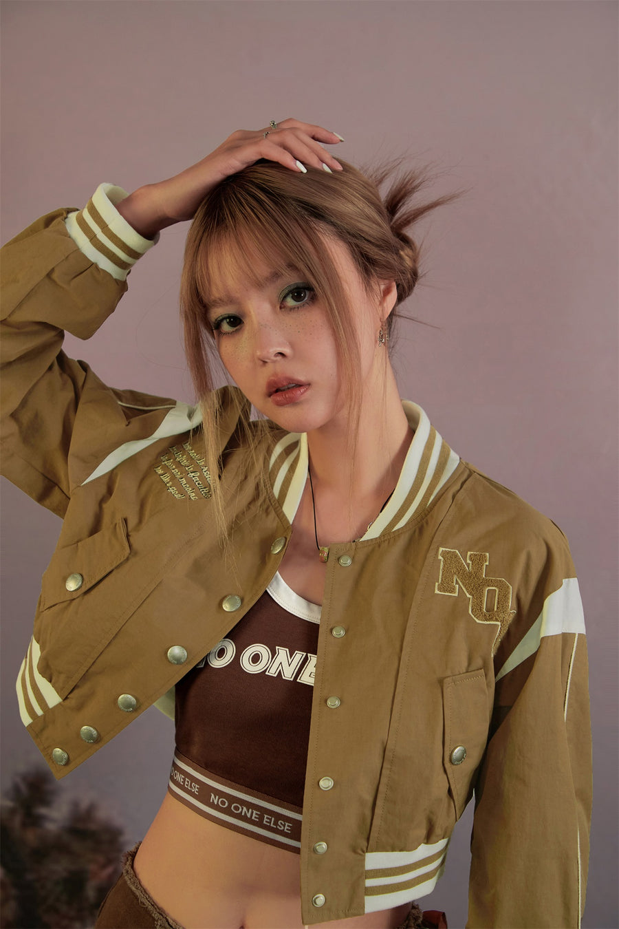 CHUU Say No Cropped Sport Jacket