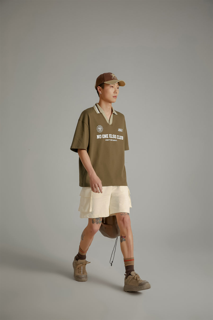 CHUU Side Pocket Wide Jogger Shorts