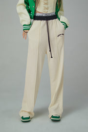 Wide-Leg Simple Jogger Pants