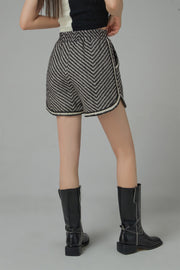 Stand Up String Striped Shorts