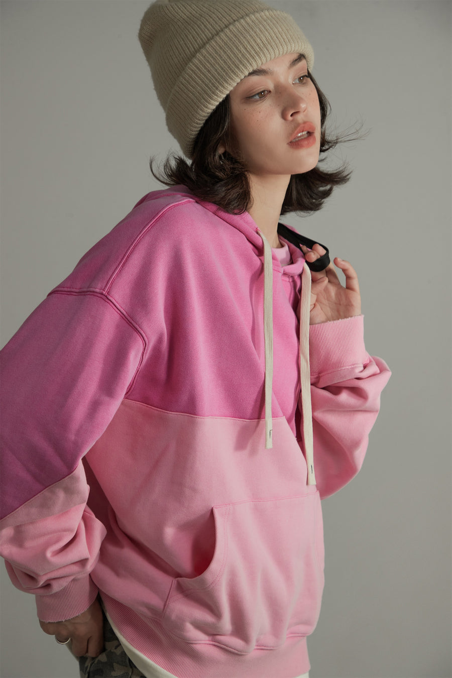 CHUU Cotton Color Loose Fit Hoodie