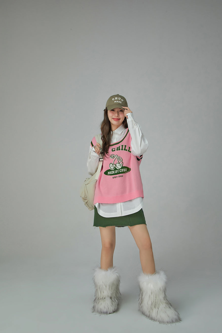 CHUU Hot Chilli Knit Vest