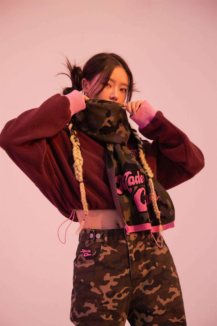 CHUU Made By Chuu Camouflage Scarf