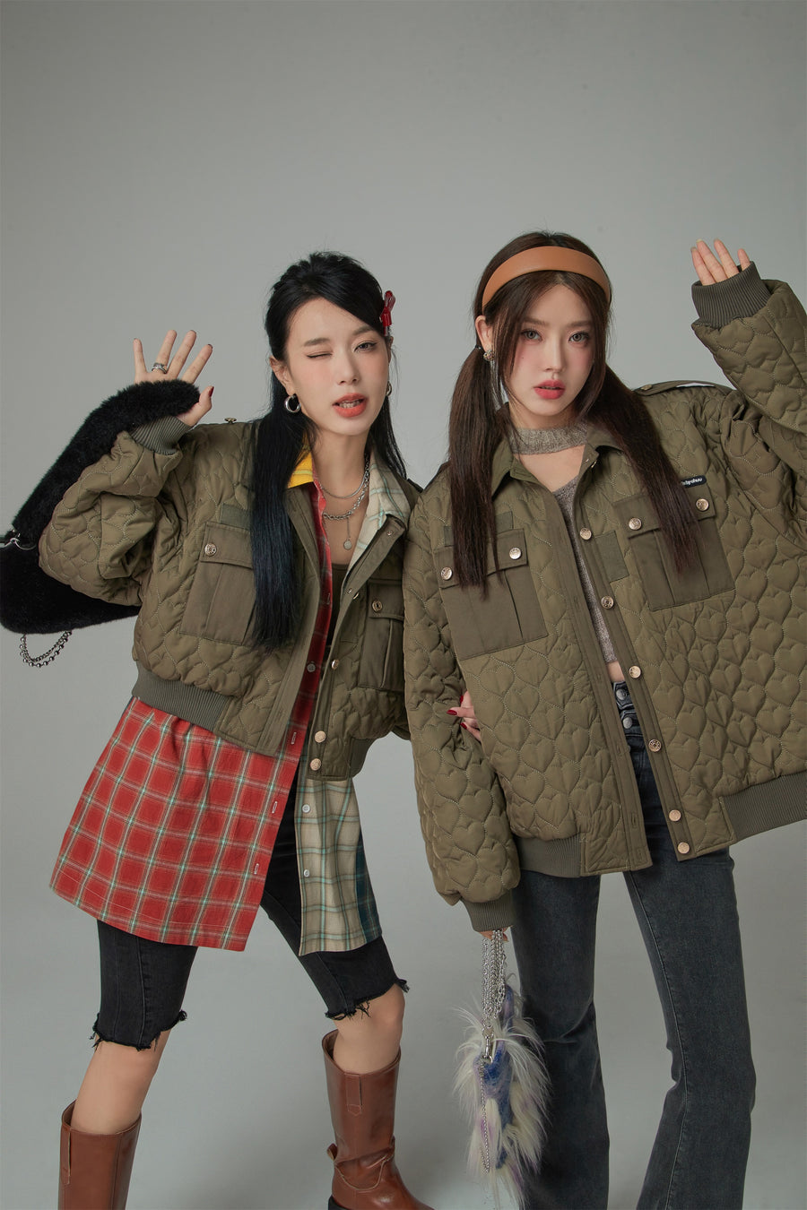 CHUU Treat You Better Big Pocket Cotton Padded Jacket