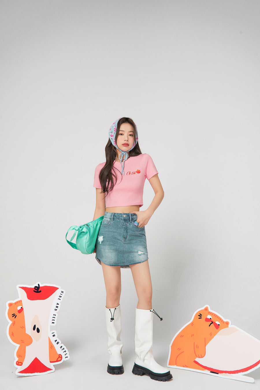 CHUU Inspiration Is All Around You Denim Skirt