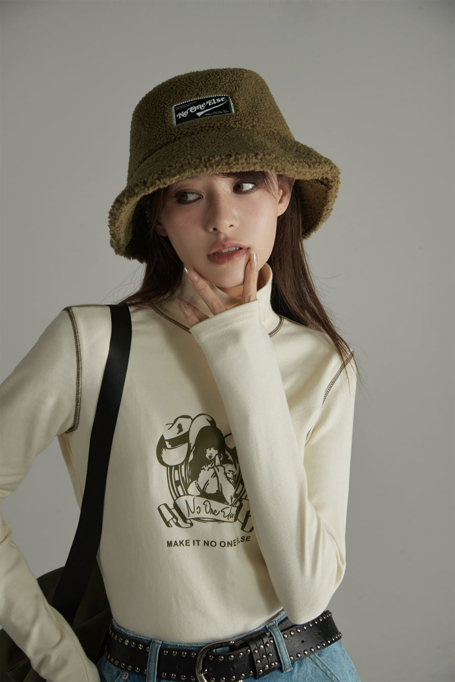 CHUU Fleece Bucket Hat