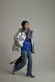 Space Hood Overfit Padding Jacket