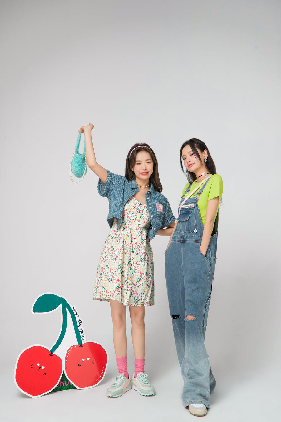 CHUU Fruit Salad Sleeveless Dress