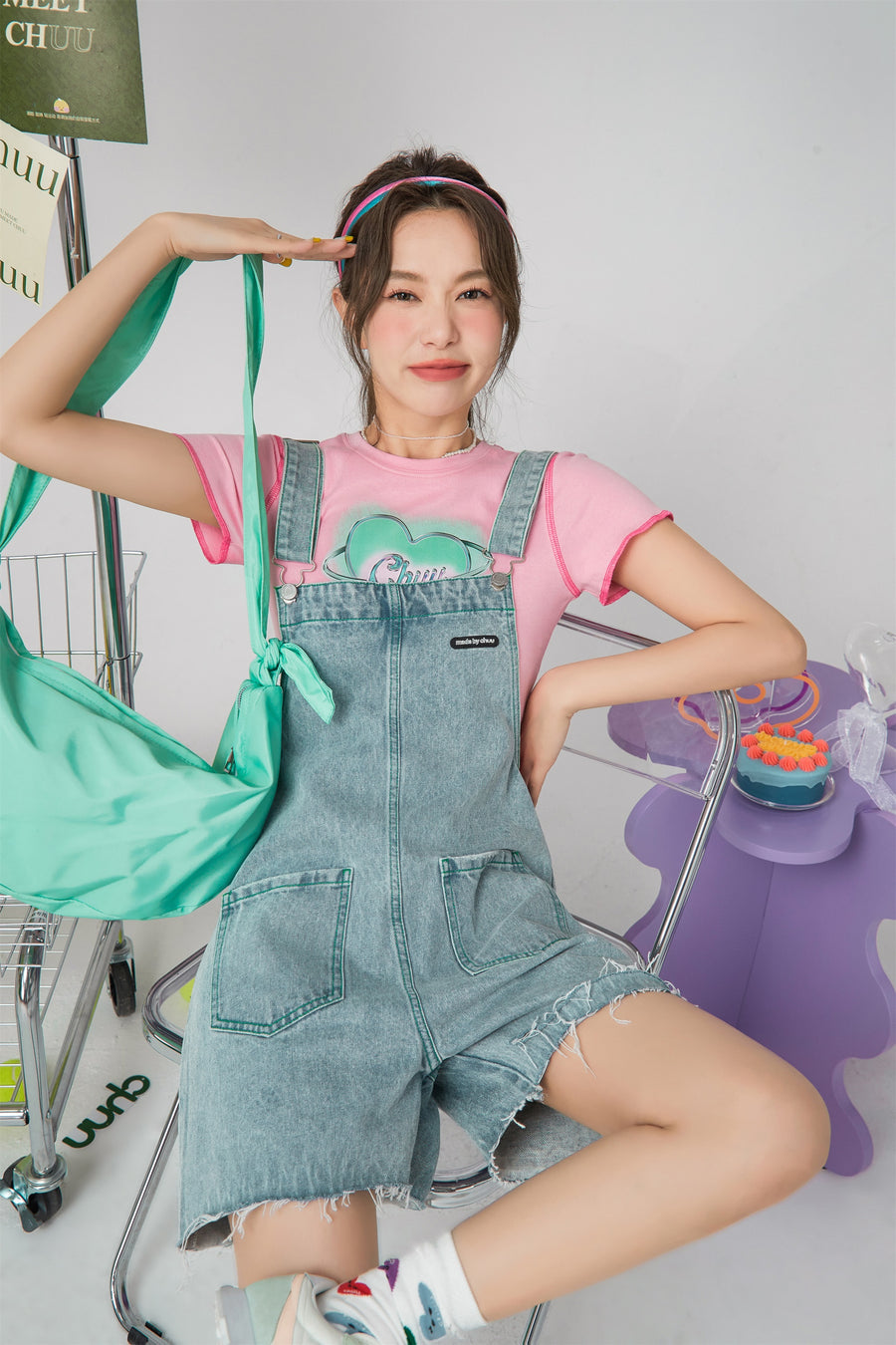 CHUU I Wonder Why Denim Overalls