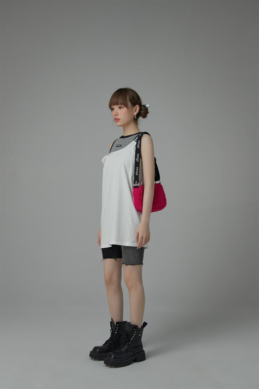 CHUU Size Doesnt Matter Straps Loose Fit Sleeveless Top