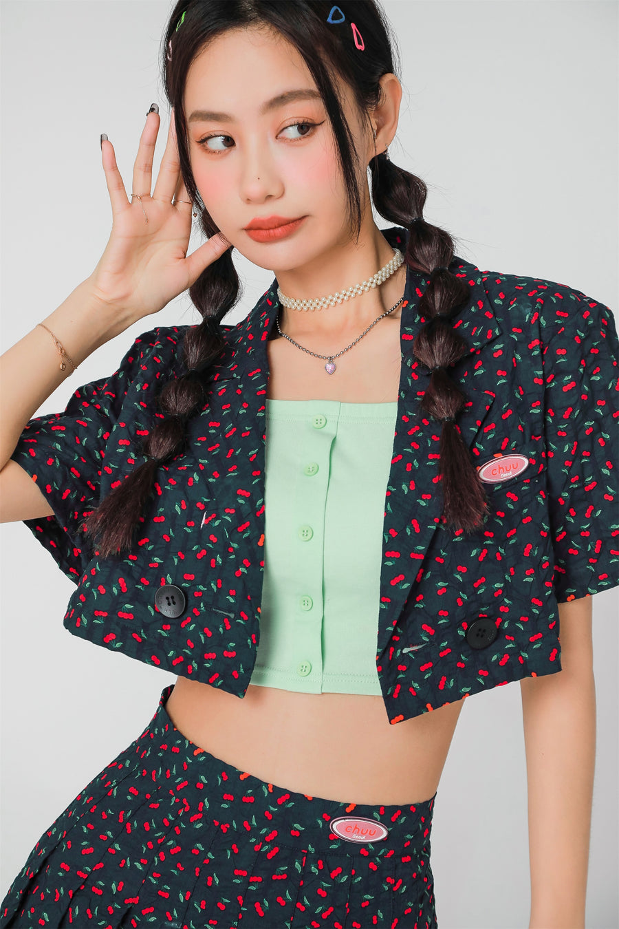 CHUU A Place For Everyone To Fit Cherry Jacket