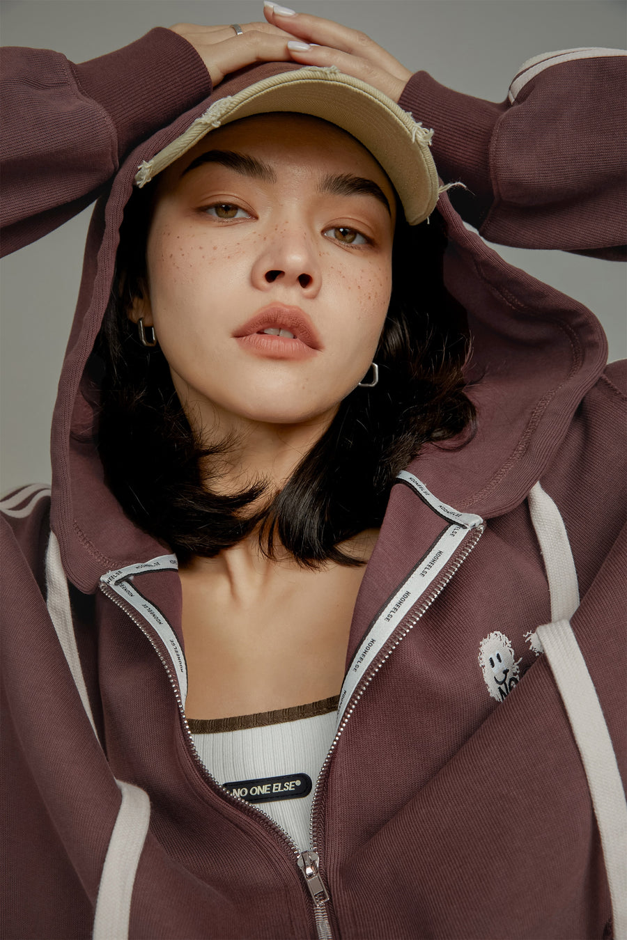 CHUU Noe Daily Hooded Zip-Up Jacket