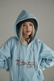 Magic Academy Half Zip-Up Hoodie