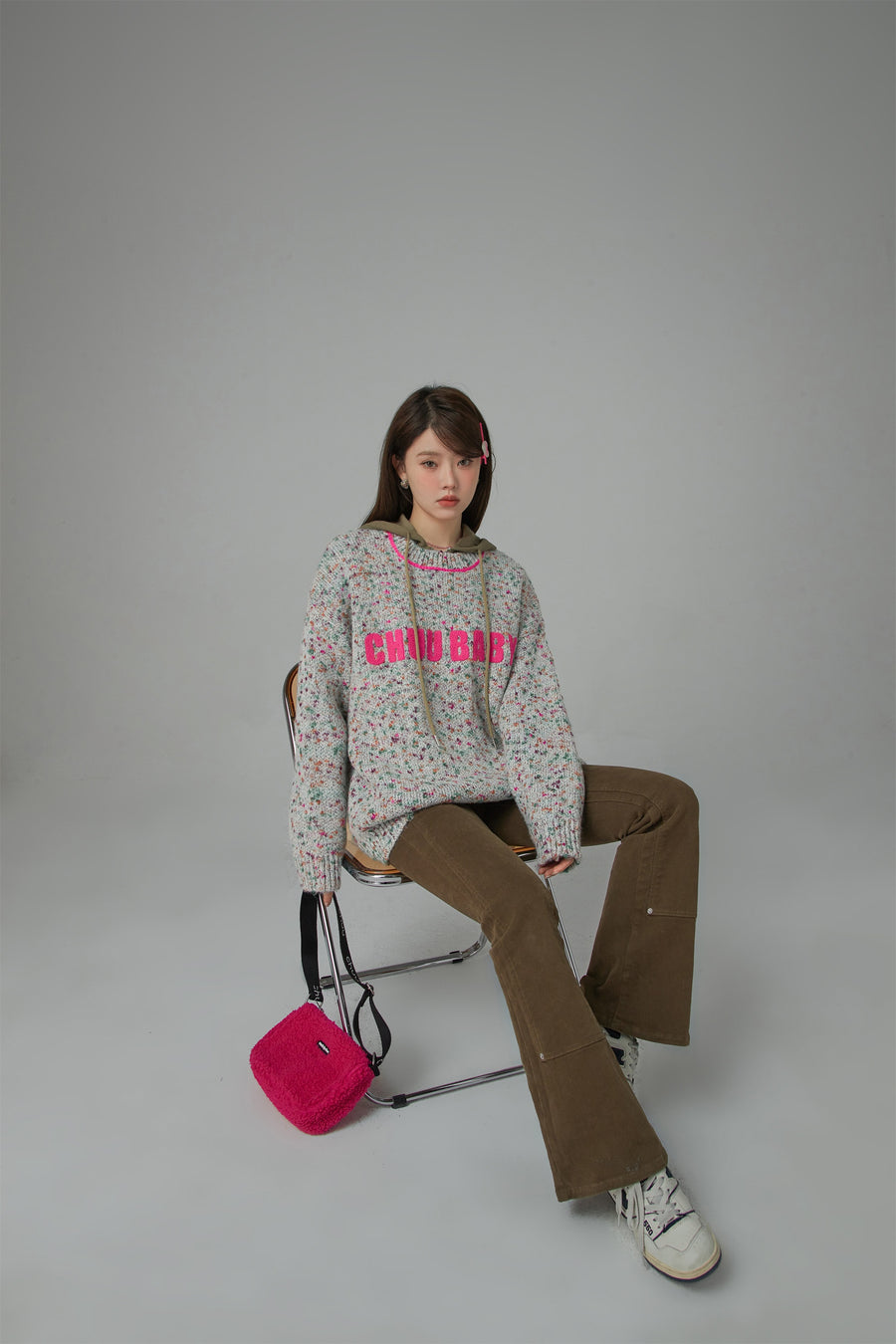 CHUU Sprinkles Everywhere Loose Fit Knit Sweater