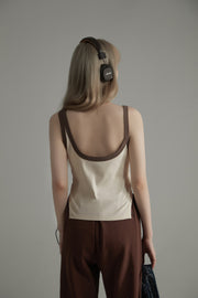 Unbalanced Big U Neck Top