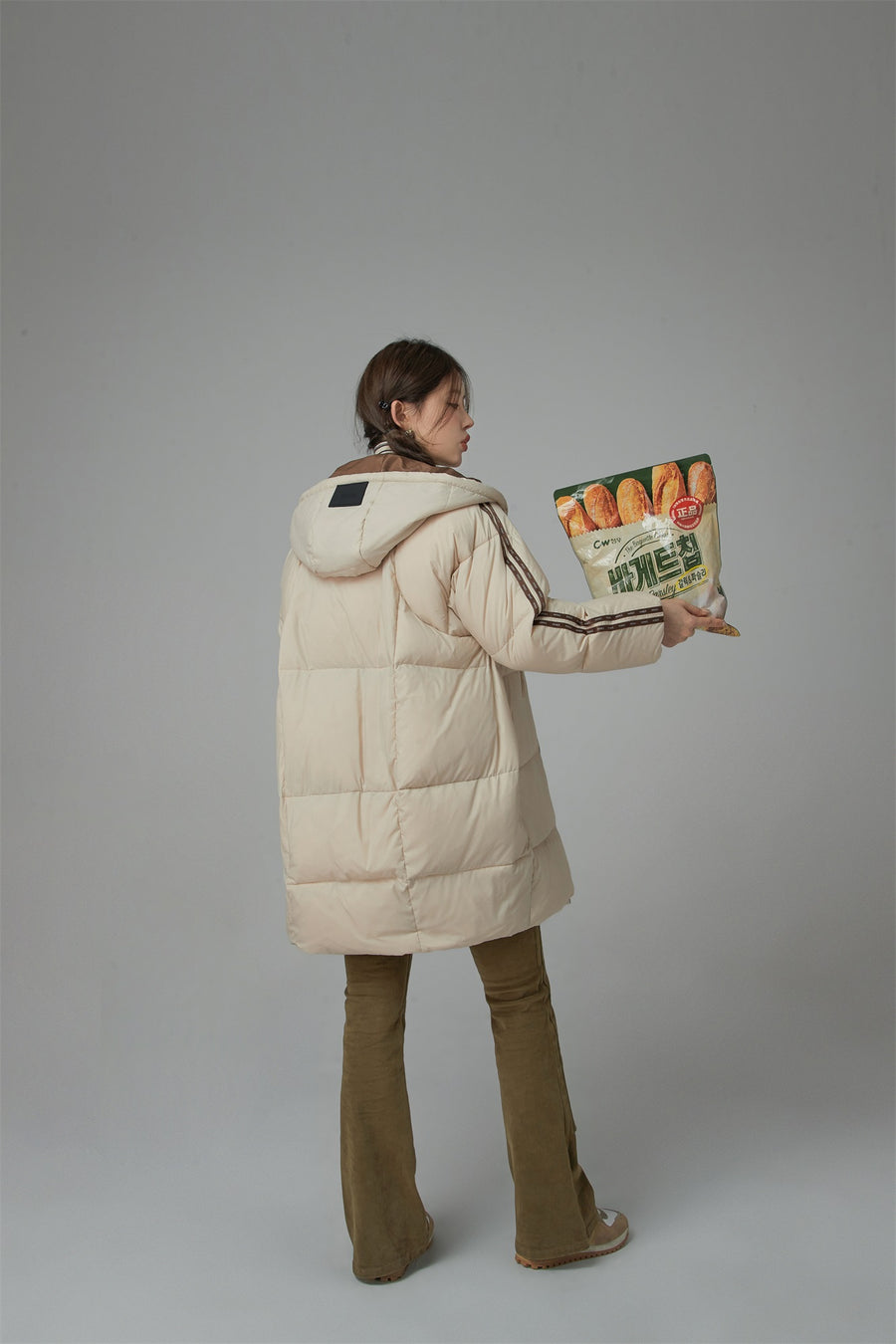 CHUU Duck Down Hooded Padded Coat