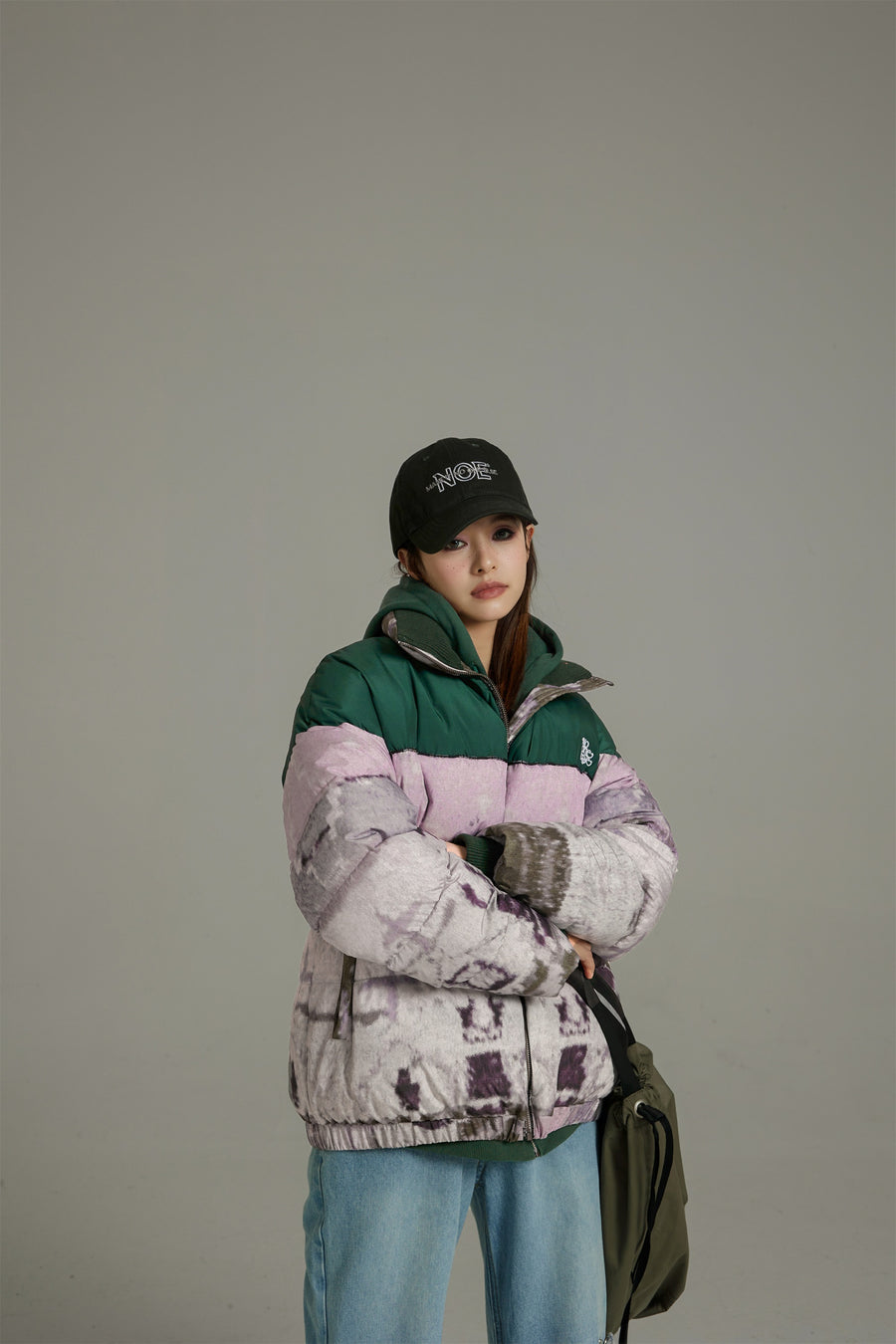 CHUU Color Matching Overfit Duck Down Padding Jacket