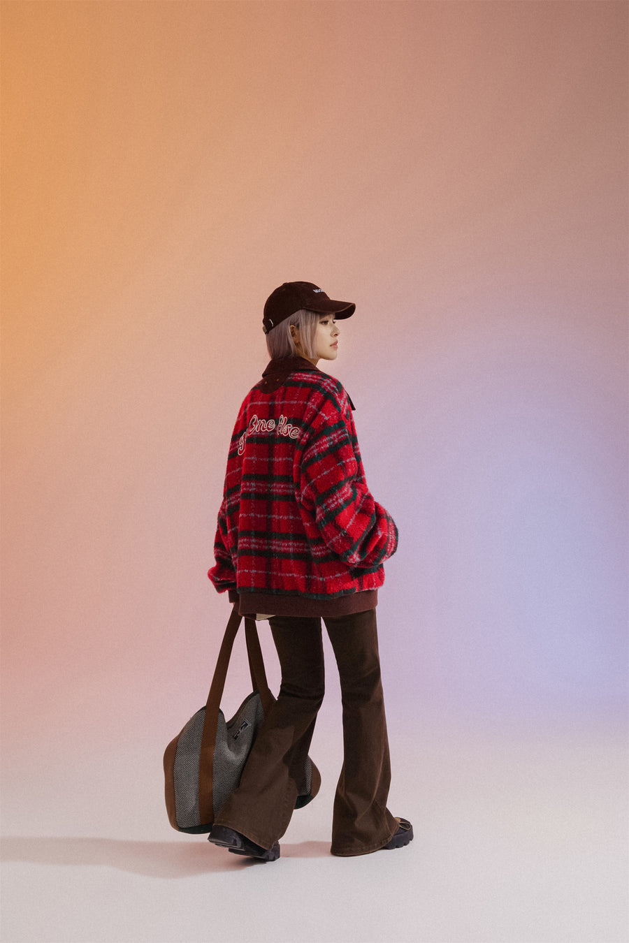 CHUU Vintage Check Loose Fit Jacket