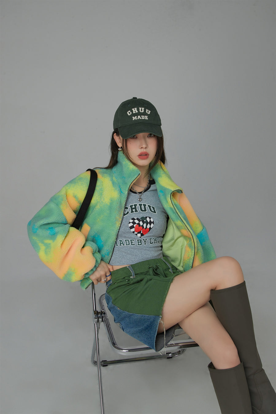 CHUU Crazy In Love Cozy Fleece Jacket