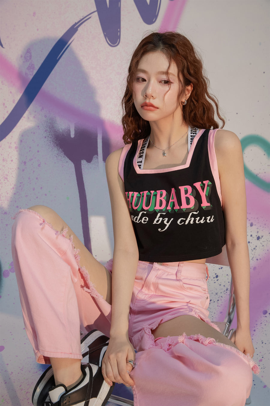 CHUU Chuu Baby Square Color Shirt