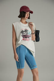 Line Point Biker Shorts