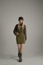 Front Keyhole Hooded Dress