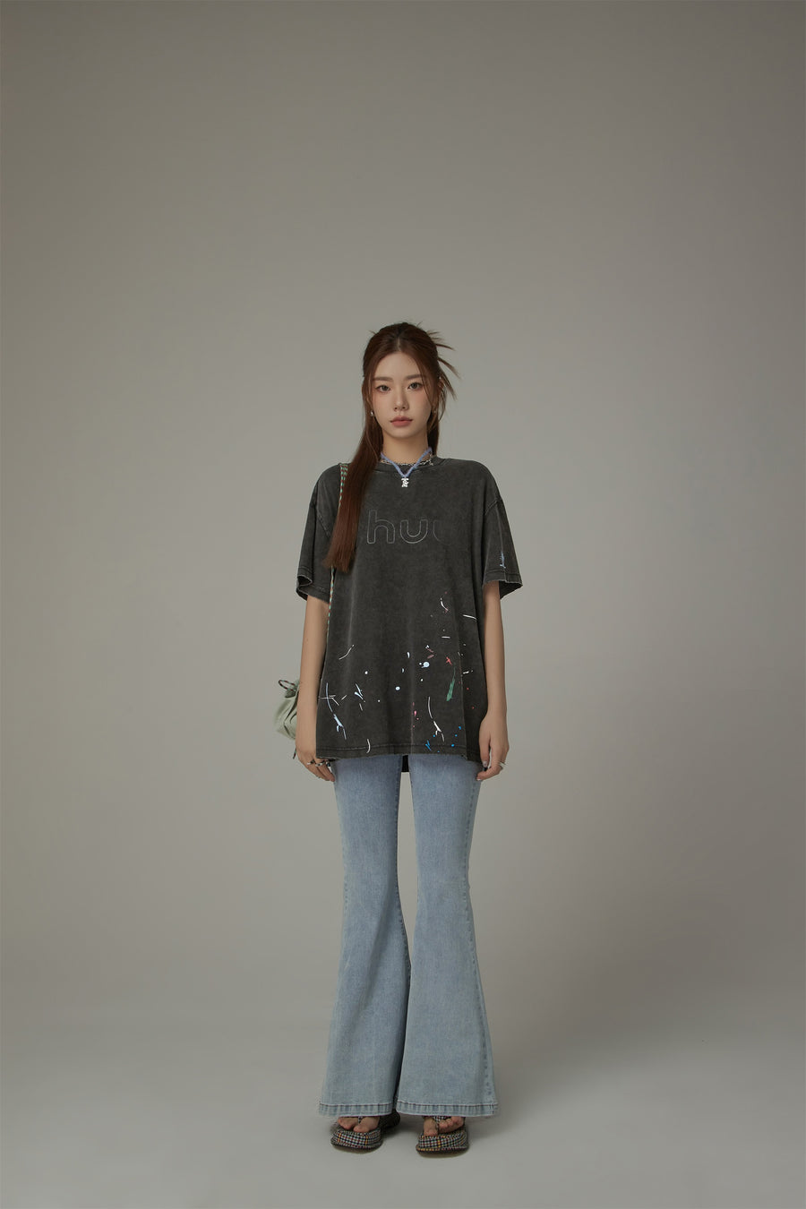 CHUU Chuu Logo Cotton Loose Fit T-Shirt