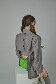 Keeping Secrets Open Back Suit Jacket