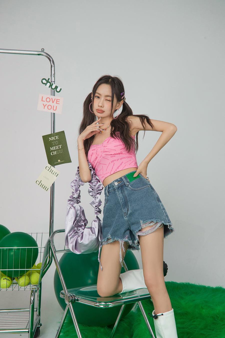 CHUU Endless Pairing Possibilities Denim Shorts