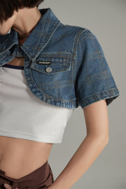 Denim Bolero Jacket