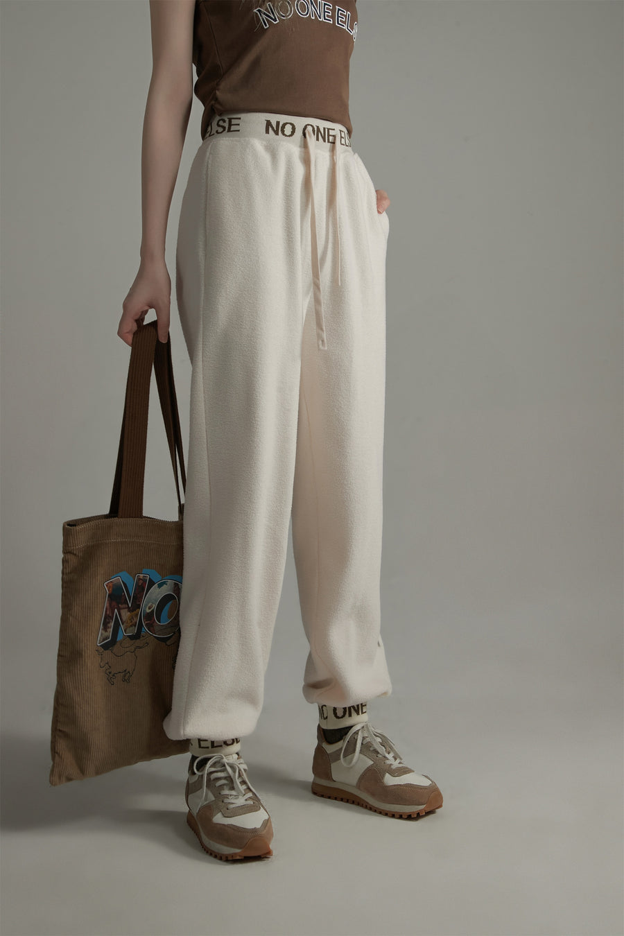 CHUU Waistband Wide Jogger Pants