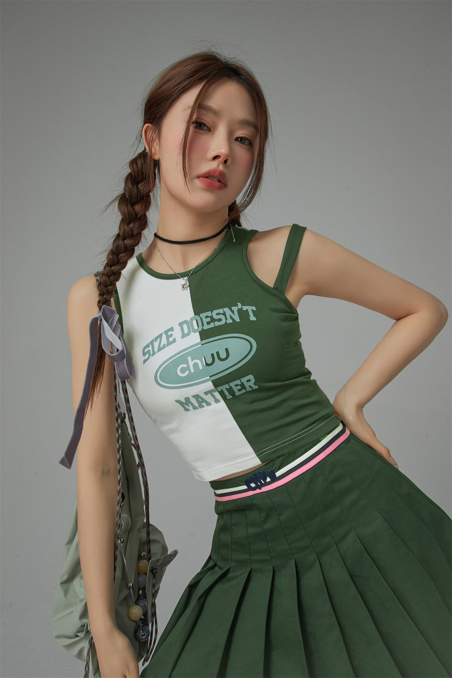 CHUU Size Doesnt Matter Printed Sleeveless Top