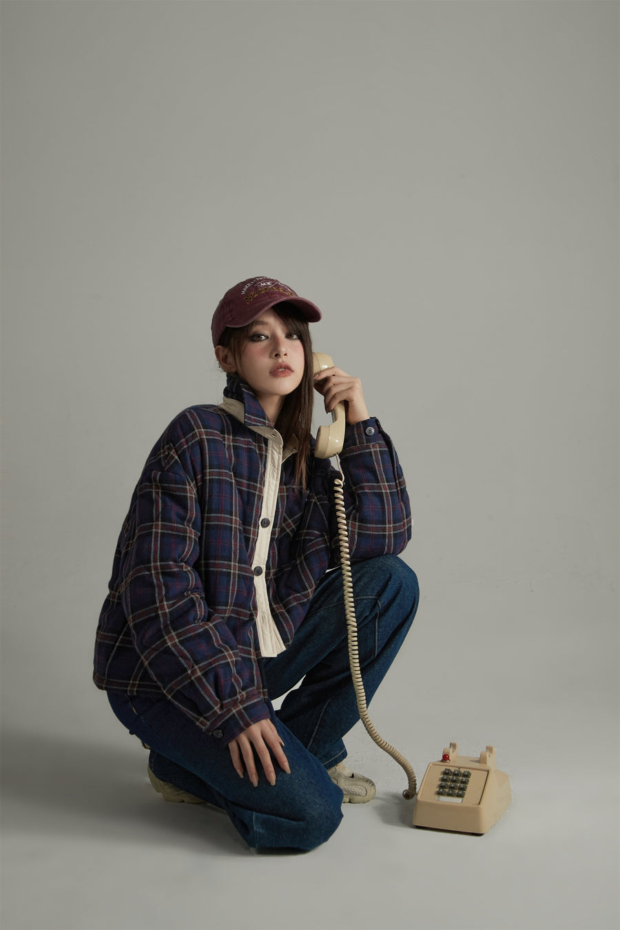 CHUU Check Shirt Overfit Jacket