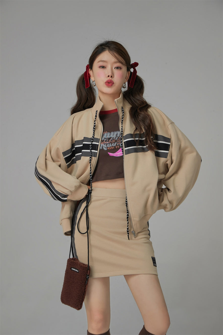 CHUU Through Time Zip-Up Loose-Fit Jacket