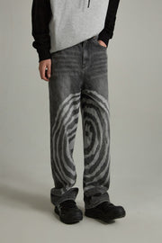 Noe Cool Design Straight Jeans