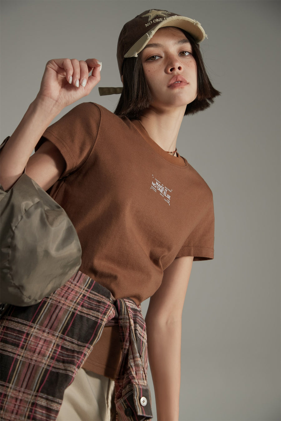 CHUU Make It Basic Crop T-Shirt