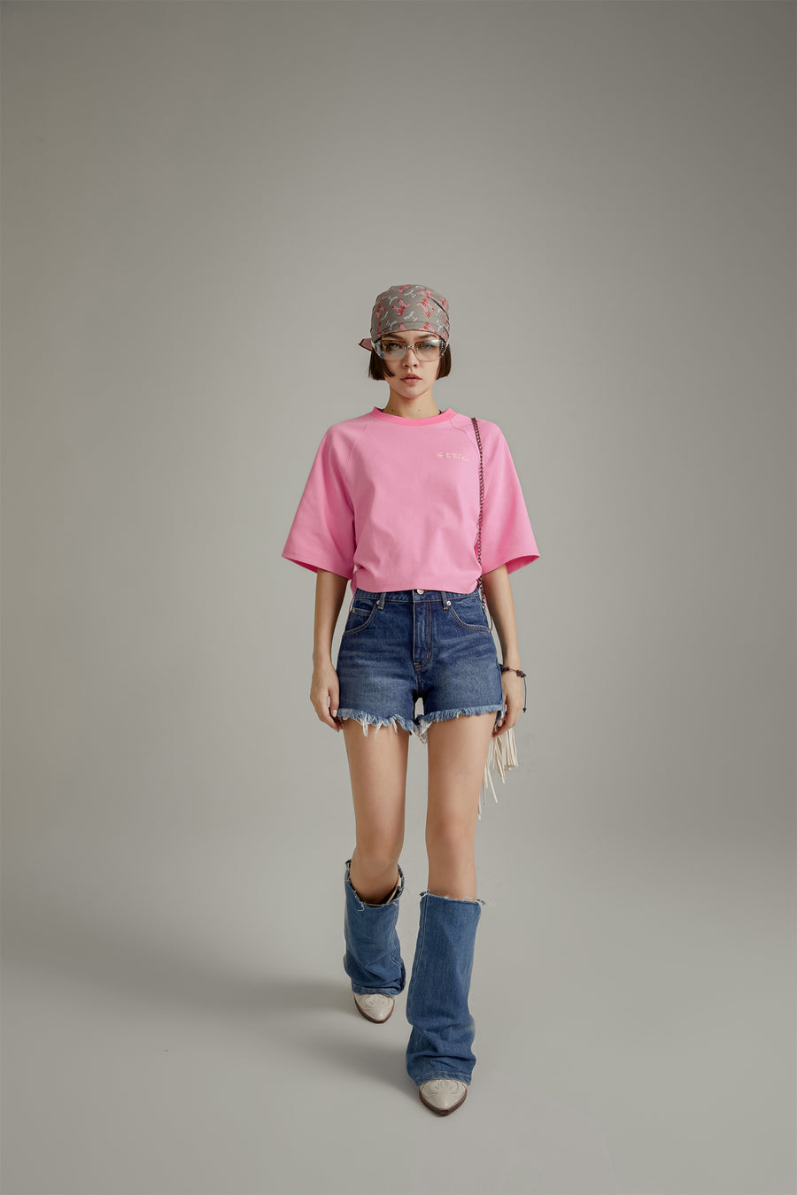 CHUU Raglan Cropped T-Shirt