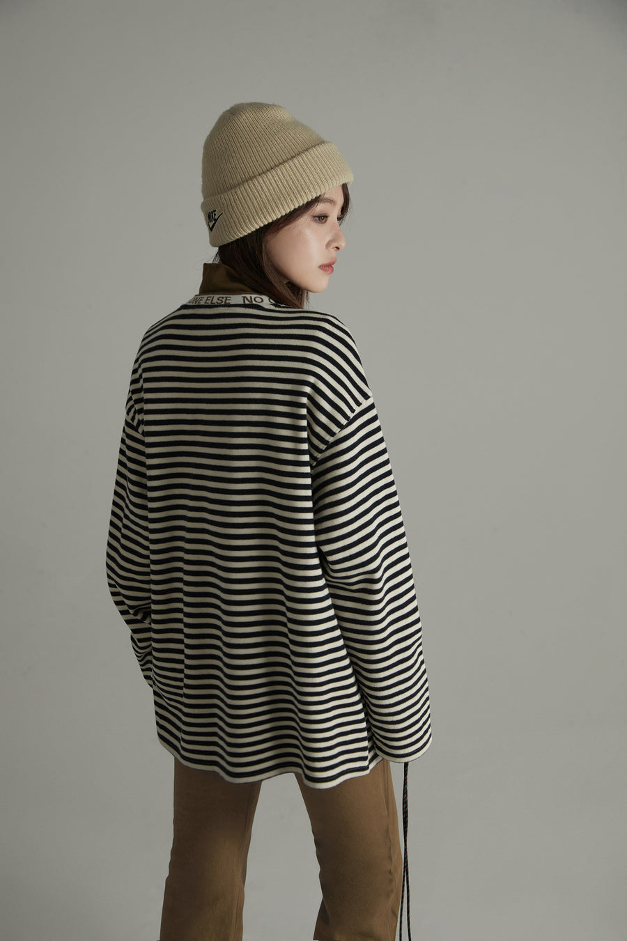 CHUU Striped Loose Fit T-Shirt