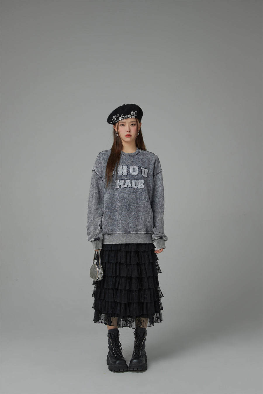 CHUU Chuu Made Washed Loose Fit Sweatshirt